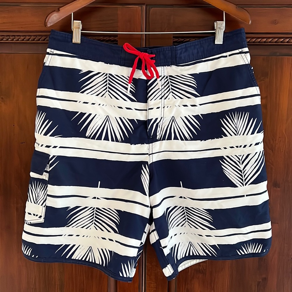 Lands End Swim Trunk Board Shorts Size L
